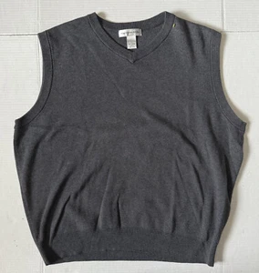 CYPRESS LINKS - Men's V-Neck Gray Sweater Golf Vest - Size Large - Picture 1 of 4