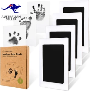 4-Pack Inkless Hand and Footprint Kit - Ink Pad for Baby Hand and Footprints - D - Picture 1 of 12