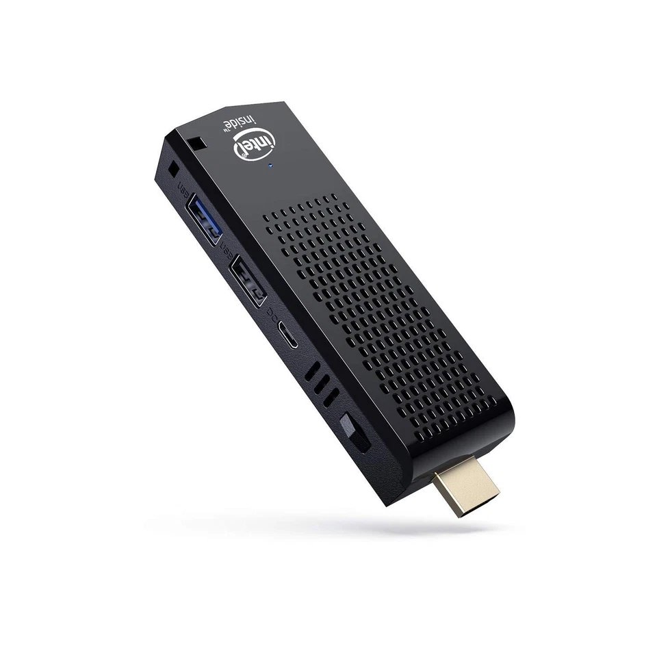 Fanless Mini PC Computer Stick Windows 10 Professional Intel Atom 4K HDMI Linux - Image 1 of 4