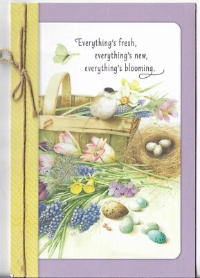 NUEVA TARJETA DE PASCUA 5,5x8 Everything's Fresh Everything's New, Everything's Blooming Foto 1 de 3