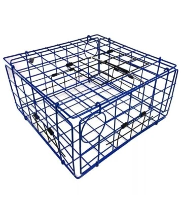 Trampa plegable para cangrejos atrapa metal trampa para langosta maceta caja cesta puerta superior cebo jaula Foto 1 de 4