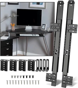 14" Tastaturschlitten Schwerlast Kugellager Gleiter Computerfach unter Schreibtischschienen - Bild 1 von 12