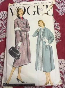Vogue Damen Mantel Schnittmuster 9241, Gr. 12, Brustumfang 32 - Bild 1 von 2