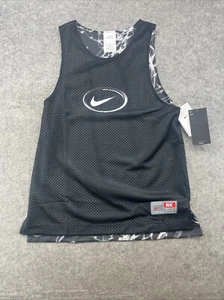 Nike Boys Reversible Tank Top/Basketball Jersey, Black & White Heavy ; Size XL - Picture 1 of 14