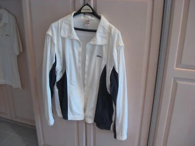 40M - Traje de tenis vintage de finales de 1980 ellesse para hombre blanco/azul marino hecho en EE. UU. IMPRESIONANTE Foto 1 de 3