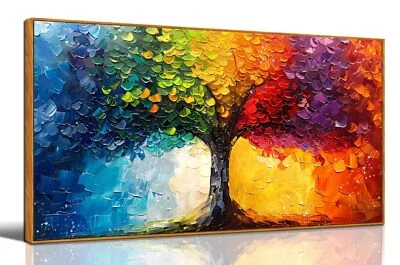 ZHAOSHOP Tree of Life Wall Art for Living Room - Colorful Wall Art for Bedroo... - Image 1 of 4