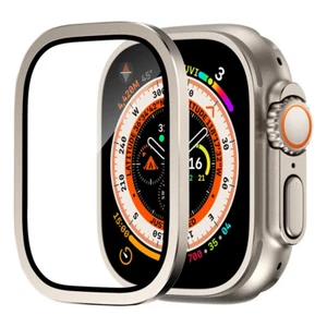 Tempered Glass for Apple Watch Ultra 2 49mm Screen Protector Metal Frame Anti-Sc - Zdjęcie 1 z 36
