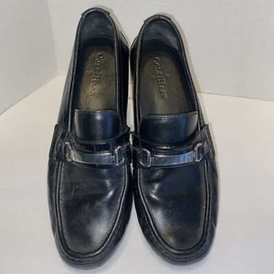 Mocasines sin cordones para hombre talla Us 9,5M Cole Haan de cuero negro C11397 - Imagen 1 de 20