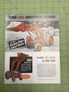 Ford FMD, Industrial Loader For Fordson Major Diesel Tractor Brochure INVP0045 - Picture 1 of 5