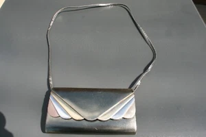 Vintage Evening Bag- colour Silver - Picture 1 of 1