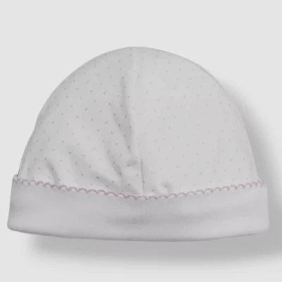 $18 Kissy Kissy Bebé Blanco Estampado de Lunares Sombrero de Bebé Talla OS Foto 1 de 3