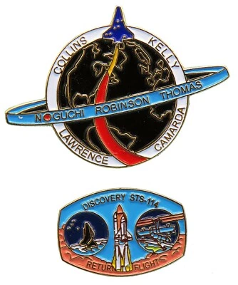 NASA PIN PAR 2005 de colección STS-114 transbordador espacial DESCUBRIMIENTO - Regreso al vuelo Foto 1 de 2