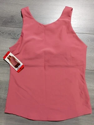 32 Degrees Cool Tank Womens Medium Slate Rose Ribbed High Neck Built-in Bra - Image 1 of 4