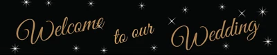 Персонализированный свадебный приветственный помолвленный свадебный баннер украшения - Изображение 1 из 2