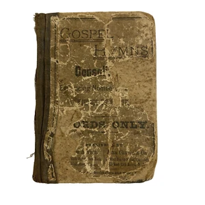 Gospel Hymns Antique Hymnal Vintage Book Religion 1883 Pocket Size Words Only - Picture 1 of 10