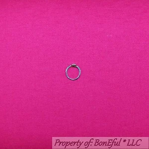 BonEful Fabric FQ Flannel Cotton Hot Bright PINK Solid Lady Breast Cancer Girl L - Picture 1 of 12