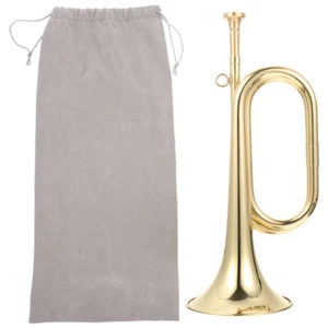 Trompeta de cobre pequeño paso latón corneta instrumentos musicales cuernos bebé niño - Imagen 1 de 12