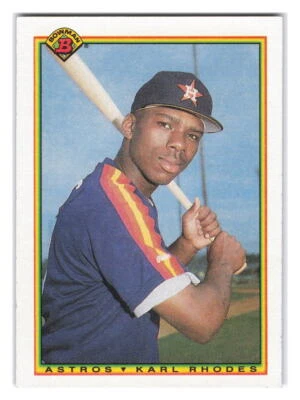 1990 Bowman #79 Karl Rhodes Houston Astros - Image 1 of 2