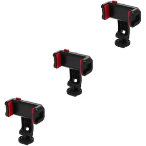 Set of 3 Mobile Phone Holder Hot Shoe Camera Clamp - Picture 1 of 12