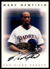 1996 Leaf Signature Series Autograph Marc Newfield San Diego Padres #NNO