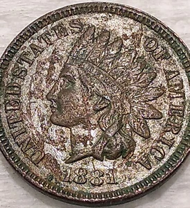 1881 Indian Head One Cent Penny 1C US Coin! VF #11720 - Picture 1 of 8