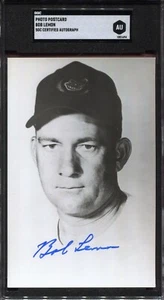 Bob Lemon Cleveland Indians - Real Photo Postcard - SGC Autograph #1001694 - Picture 1 of 2