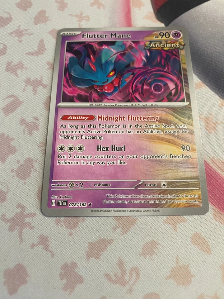 Pokémon - Temporal Forces Deck Exclusives - Flutter Mane NON-HOLO - 078/162 - NM - Image 1 of 1