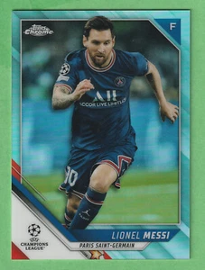 Lionel Messi - 2021/22 Topps Chrome UCL Aqua Refractor /199 #100 - Bild 1 von 2