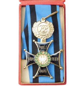 4353 WW2 POLISH WAR ORDER VIRTUTI MILITARI 2ND CLASS PRL POLAND - Picture 1 of 6