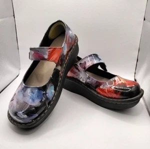 Savvy Mary Jane Women's Nursing Shoe Multi-Color Mosaic Clogs Size 8M - Picture 1 of 8