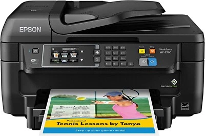 Epson WF-2760 All-in-One Wireless Color Printer, Scanner, Copier and Fax - Image 1 of 4