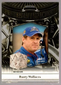 RUSTY WALLACE 28/50 RACE USED GLOVE PATCH SP 2012 PRESS PASS PIECES OF HISTORY - Picture 1 of 1