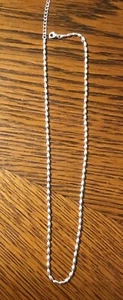 925 Sterling Silver Grain Bead Necklace-16” w/ 2” Extender - Picture 1 of 3