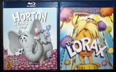 The Lorax & Horton Hears A Who Blurays Original US Cartoons Rare OOP Region Free - Image 1 of 2