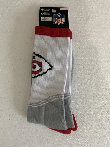 Kansas City Chiefs NFL Football Adult AKM Crew Socks Large Cover