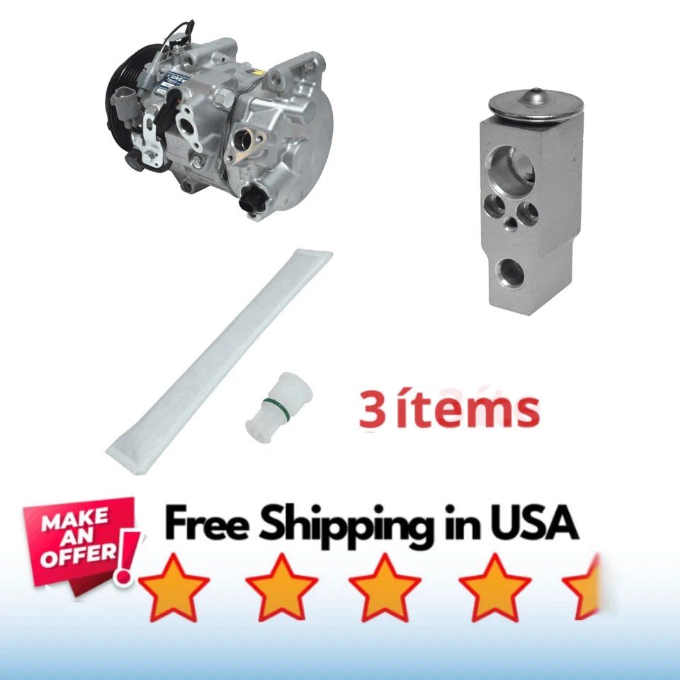 Kit Compressor A/C Fit Lexus ES350 2012, Lexus RX350 10-15, Toyota Avalon 13-18 - Image 1 of 1