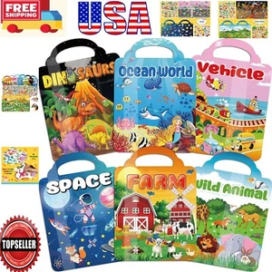 Multi-Theme 6-Pack Puffy Sticker Books for Creative Play – Portable for Kids! - Picture 1 of 10