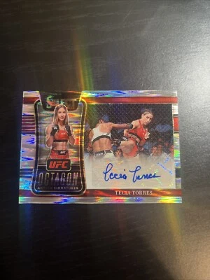 2022 Select Octagon Action Signatures Flash Prizm Tecia Torres #OA-TTR - Image 1 of 2