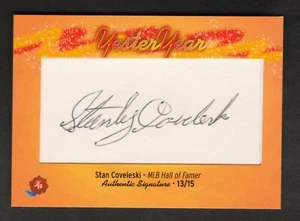 Stan Coveleski Signed Autograph Cut 2024 Historic Autographs Yesteryear 13/15 - Picture 1 of 2