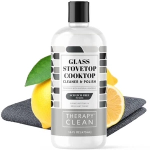 Glass Cooktop Cleaner Bundle with Microfiber Cloth - Glass Stove Top Cleaner ... - Picture 1 of 7