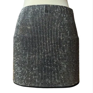 Bear Dance Rhinestone Mini Skirt Small Rockstar Holiday New Years Eve - Picture 1 of 5