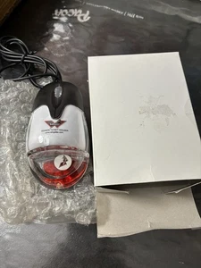 Vintage Aqua Water Globe Usb Mouse Rare Wings Season Ticket Holder - Picture 1 of 5