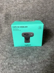 Logitech C270 HD Webcam Schwarz 720p BRANDNEU VERSIEGELT - Bild 1 von 5