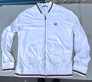 Gucci GG Blanco XL Cremallera Abajo Suéter Sudadera Tenis Pista Chaqueta *Ver Desc.* - Imagen 1 de 18