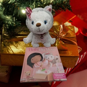 Hallmark Interactive BELL Story Buddy Husky Plush 10" Dog with Book Tested Works - Picture 1 of 5