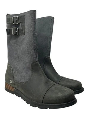 Botas Sorel Talla 8.5 Para Mujer Gris Mayor Pull On Bota de Montar Gamuza Cuero Foto 1 de 4