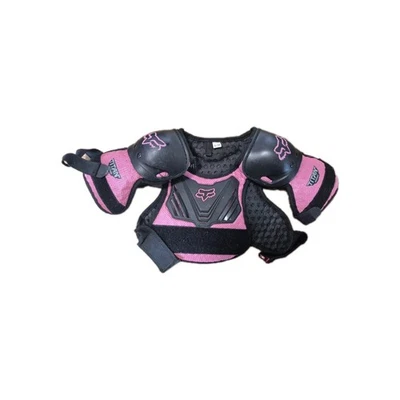 Protetor de peito Fox Racing Youth preto/rosa Pee Wee R3 protetor de poleiro motocross - Imagem 1 de 4