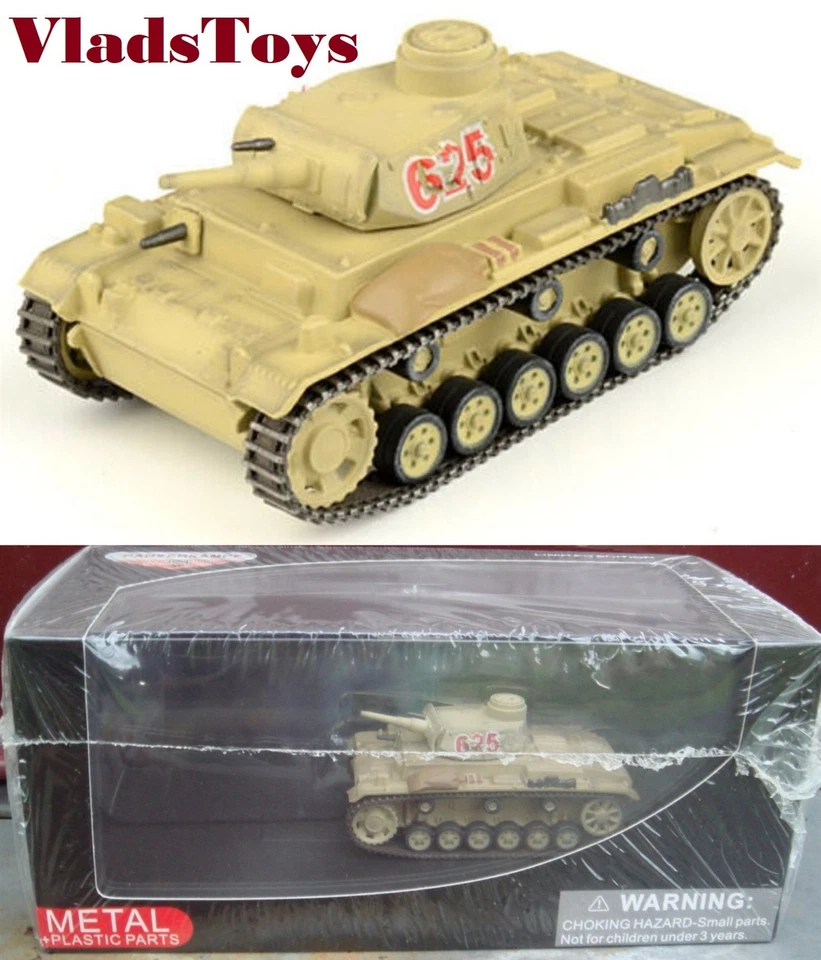Panzerkampf 1/72 Panzer III Ausf.G  medium tank German Army Afrika Korps 12113PB - Image 1 of 2