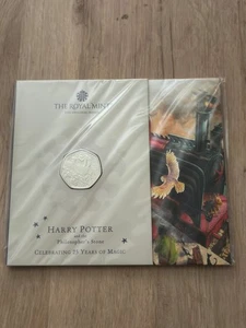 2023 Harry Potter Philosopher's Stone : Hogwarts Express BU 50p Coin Pack BU5 - Picture 1 of 3