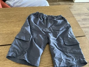 7 for All Mankind Big Boy’s Cargo Shorts size 14 Blue - Picture 1 of 16
